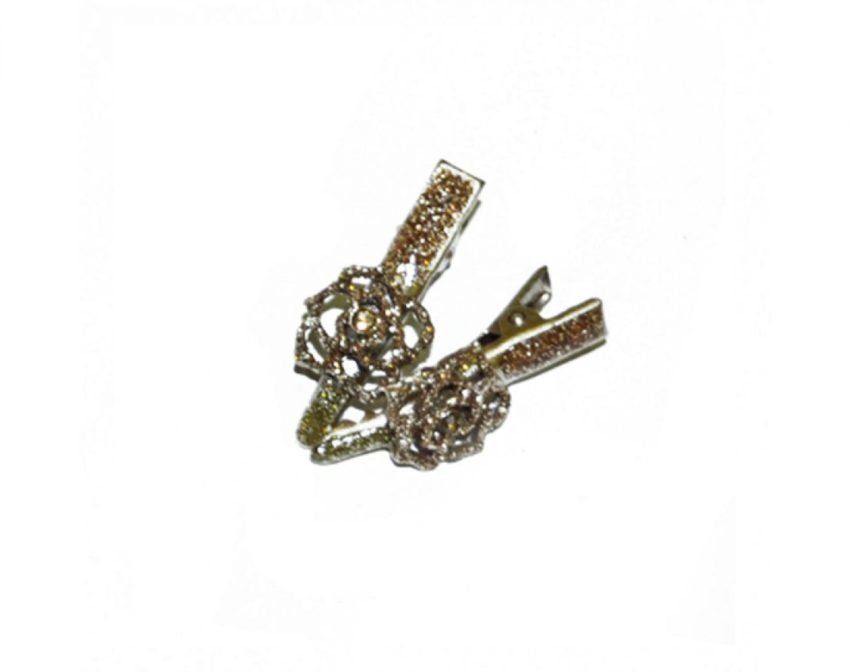 BECCHETTO CON FIORELLINO GLITTER
