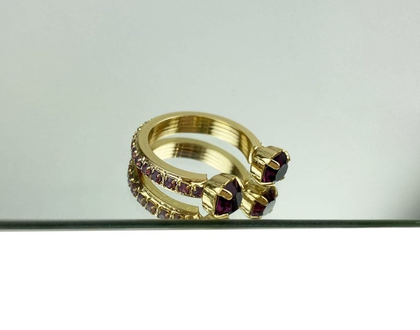 anello doppia pietra "nairobi"