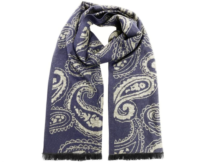 sciarpa lana leggera fantasia jacquard