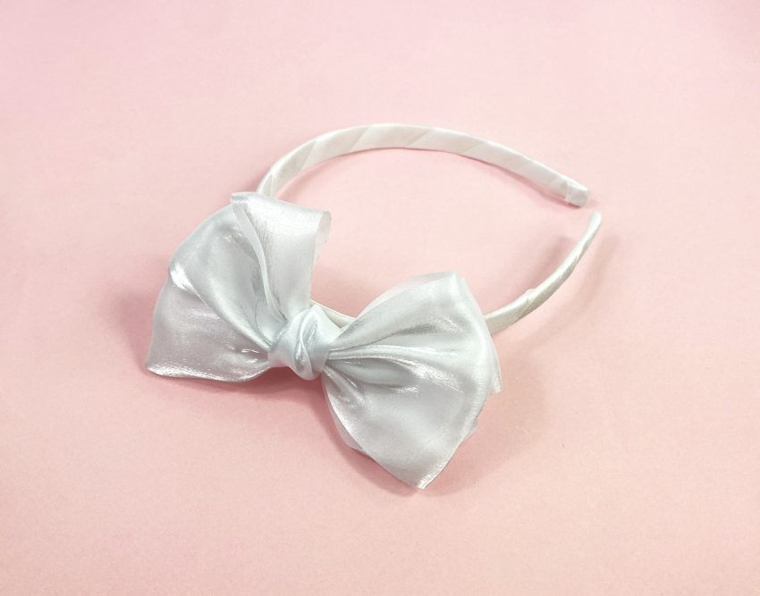 Cerchietto "White Fiocco"