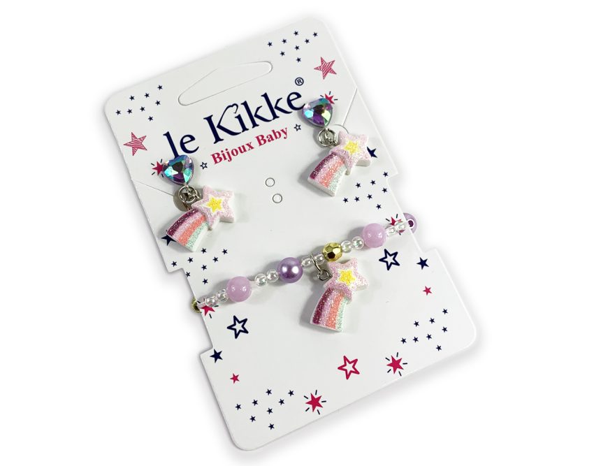 set bijoux "star komet" - su card
