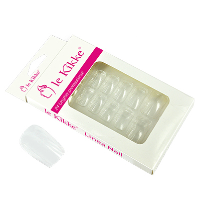 Unghie quadrate trasparenti