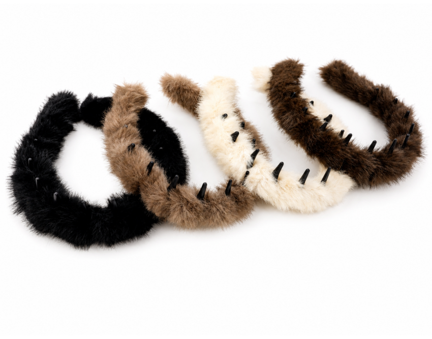 cerchietto raggiera "furry glam"