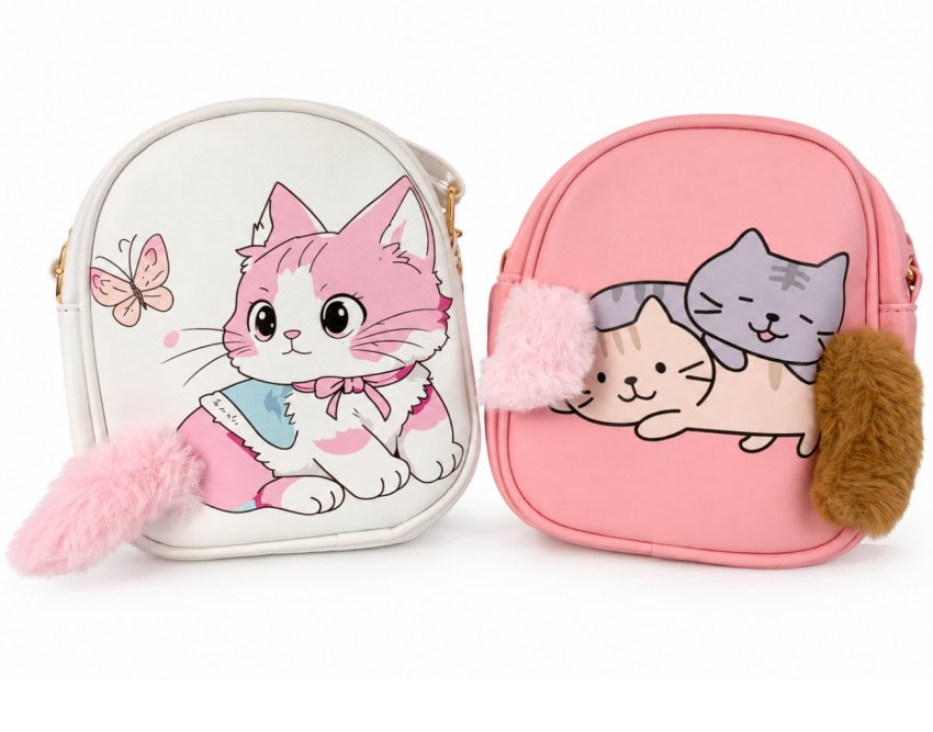 borsetta "kitty cartoon"